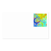 Emerging Galaxies – Teal & Lime Currents Business Card Template