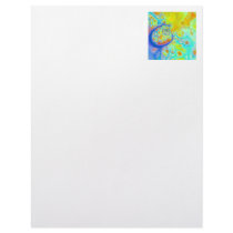 Emerging Galaxies – Teal & Lime Currents Letterhead Design