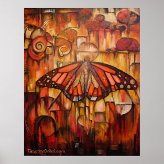 Emerging Wings of Autumn - Canvas Print print