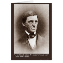 Emerson Beauty/Art Quote Gifts Tees & Collectibles Card