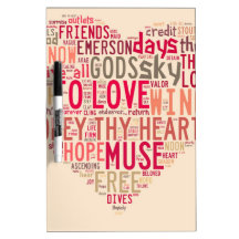Emerson Give all to love Dry Erase White Board