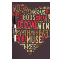 Emerson Give all to love Dry Erase Whiteboard