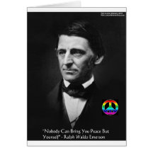 Emerson "Peace Is Within" Wisdom Quote Gifts & Tee Cards