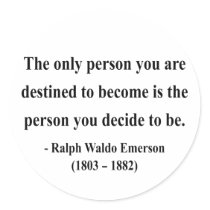 Emerson Quote 1a stickers by brainburst Emerson Quote 1a stickers