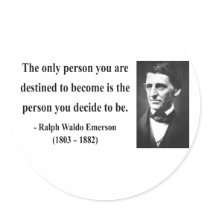 Emerson Quote 1b stickers by brainburst Emerson Quote 1b stickers