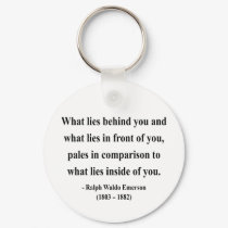 Emerson Quote 2a keychains by brainburst Emerson Quote 2a keychains