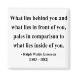 Emerson Quote 2a Refrigerator Magnets