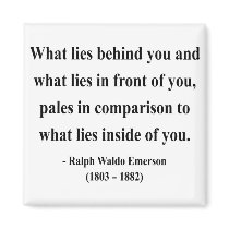 Emerson Quote 2a Refrigerator Magnets