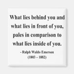Emerson Quote 2a Refrigerator Magnets