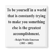 Emerson Quote 4a magnets by brainburst Emerson Quote 4a magnets