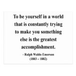Emerson Quote 4a Post Card