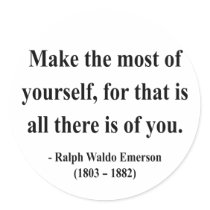 Emerson Quote 6a stickers by brainburst Emerson Quote 6a stickers