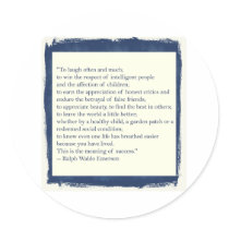 Emerson Quote Round Sticker