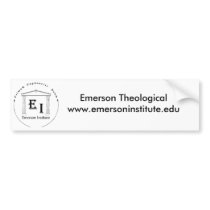 Emerson Theological Institute Bumper Sticker bumper stickers