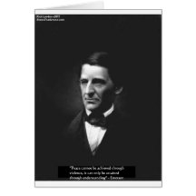 Emerson "Understanding" Peace Quote Gifts & Cards