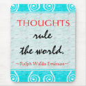 Emerson's Motivating Quote Mousepad