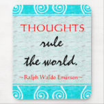 Emerson's Motivating Quote Mousepad