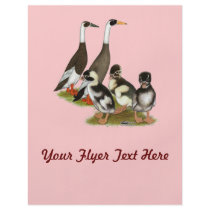 Emery Penciled Runner Duck Family Full Color Flyer