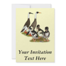 Emery Penciled Runner Duck Family Custom Invites