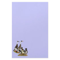 Emery Penciled Runner Duck Family Stationery Design