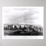 Emigrants attacked by the Comanches Poster