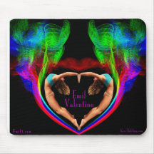Emil Valentino Smokey Heart Mousepad