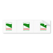 Emilia Romagna Bandiera, Italy Bumper Sticker