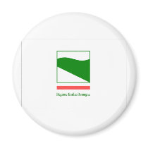 Emilia Romagna Bandiera, Italy Magnets