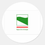 Emilia Romagna Bandiera, Italy Round Sticker