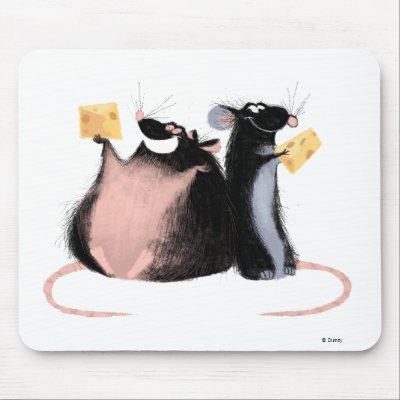 Emille and Remy Disney mousepads