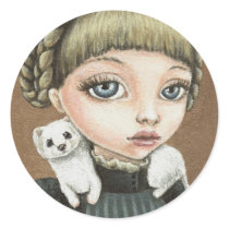 Emily and Constantine Round Sticker