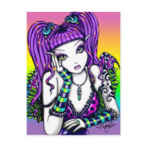 "Emily" Celestial Rainbow Crystal Ball Faery postcards