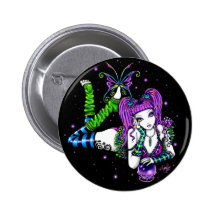 Emily Crystal Ball Rainbow Fairy Button