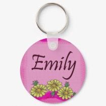 Emily Daisy Keychain by TheNameStore Emily Daisy Keychain
