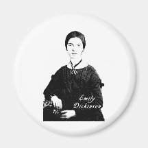 Emily Dickinson Portrait on Apparel, Tote Bags Refrigerator Magnet
