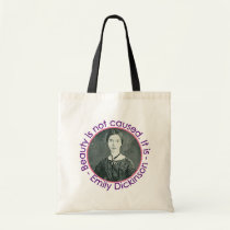 Emily Dickinson Portrait With Quote bags