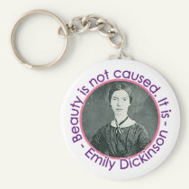 Emily Dickinson Portrait With Quote keychains