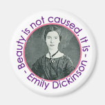 Emily Dickinson Portrait With Quote Magnets
