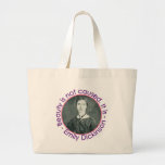 Emily Dickinson Portrait With Quote Tote Bags