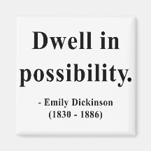 Emily Dickinson Quote 2a Magnets