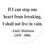 Emily Dickinson Quote 6a Round Stickers