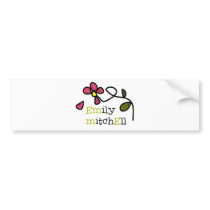 Emily Mitchell Flower Logo bumper stickers