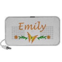 Emily (Orange Butterfly) iPod Speaker