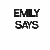 EMILY SAYS embroidered shirts by edgarwaves EMILY SAYS embroidered shirts