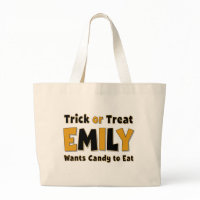 Emily Trick or Treat Tote Bags