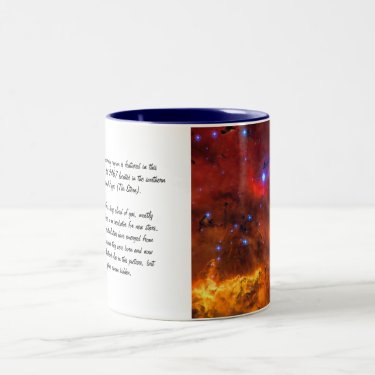 Emission Nebula NGC 2467 in Constellation Puppis Two-Tone Coffee Mug