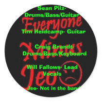 EMJ Line-up Sticker by rockingmosher EMJ Line-up Sticker