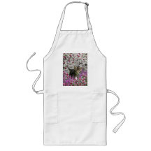 Emma in Flowers I – Little Gray Kitten Apron