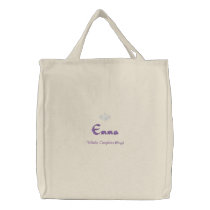 Emma Name With English Meaning Natural embroidered bags