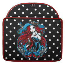 Emma Rockabilly Swallow Tattoo Angel Macbook MacBook Pro Sleeves